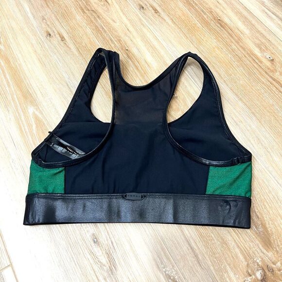 KORAL GREEN AND BLACK SPORTS BRA SIZE XS - Picture 2 of 5